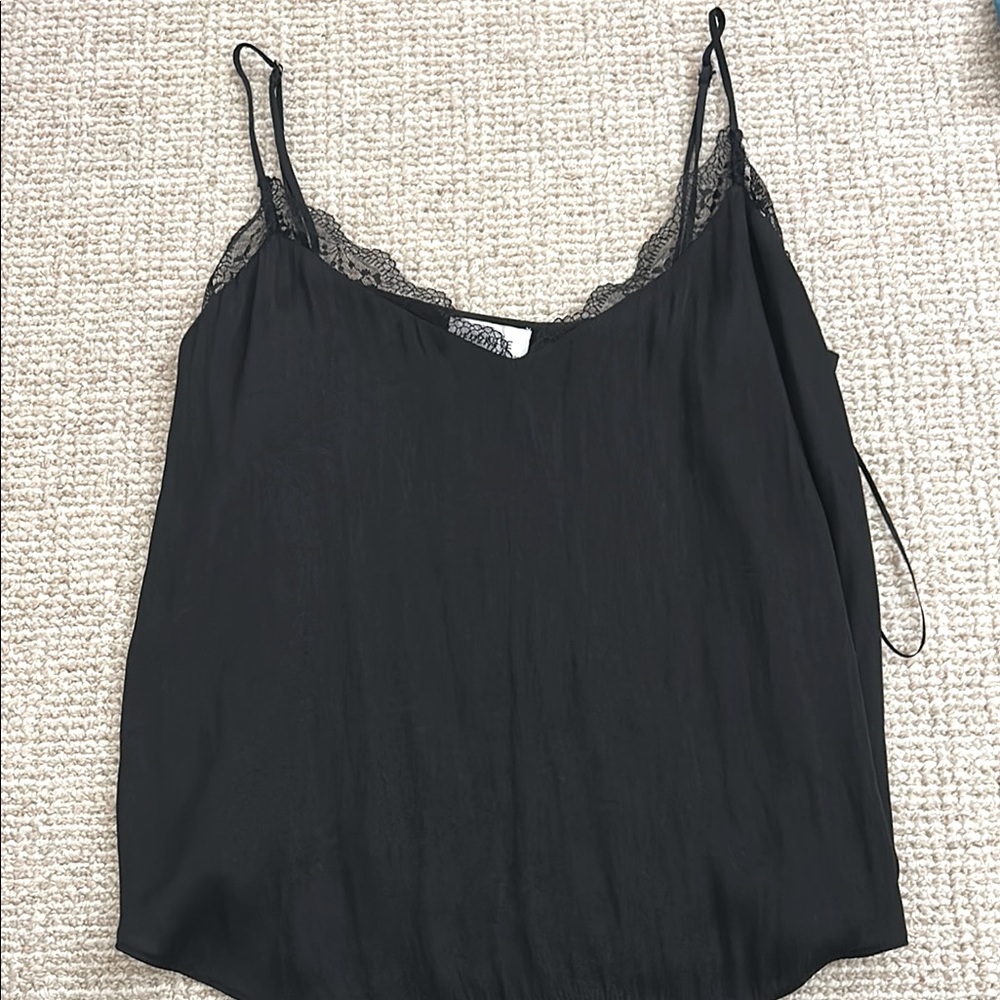 NWOT Evereve Black Lace Cami
